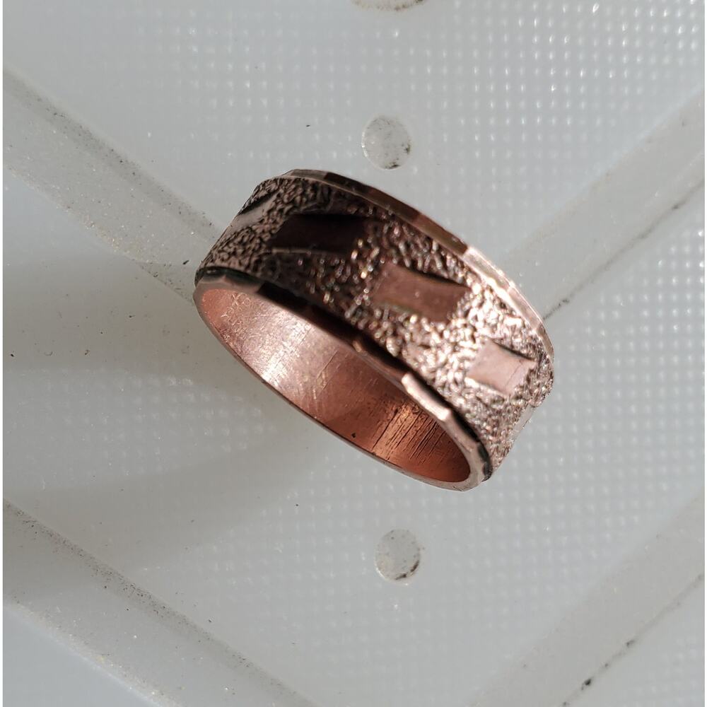 Vintage Pure Copper Ring Size 6 and Bracelet - Picture 2 of 10